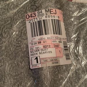 Scarf silver dust new in package